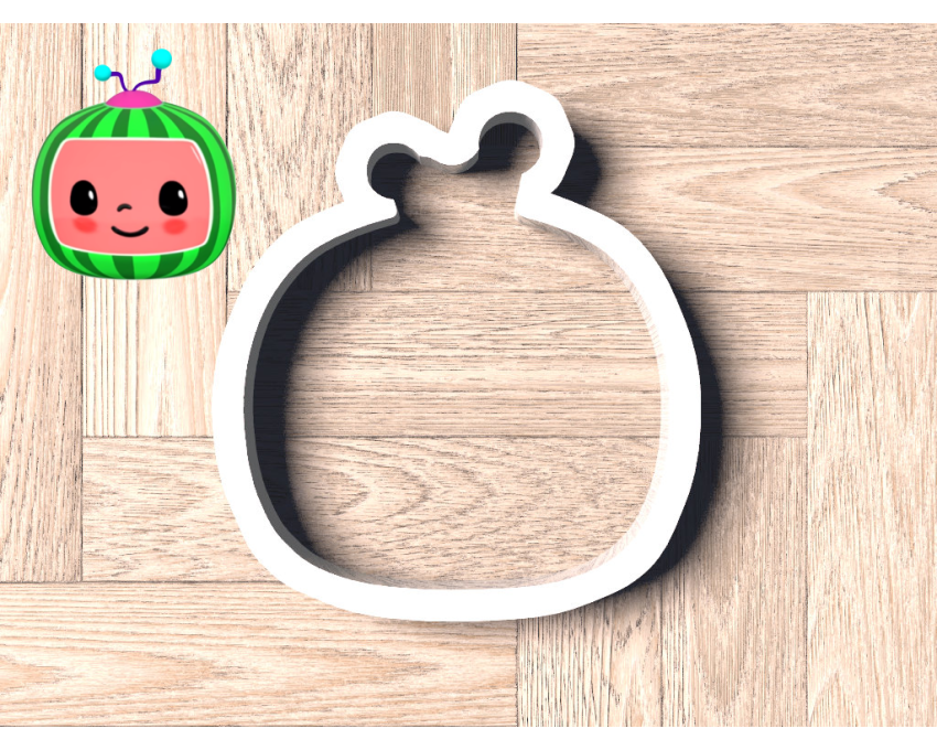 Cocomelon Logo 1 Cookie Cutter. Cartoon Cookie Cutter. Cocomelon Street Cookie Cutter