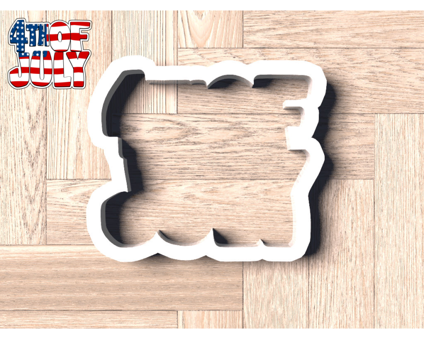 4th Of July Cookie Cutter. USA Cookie Cutter. Independence Day Cookie Cutter. 3D Printed. Baking Gifts. Custom Cookies