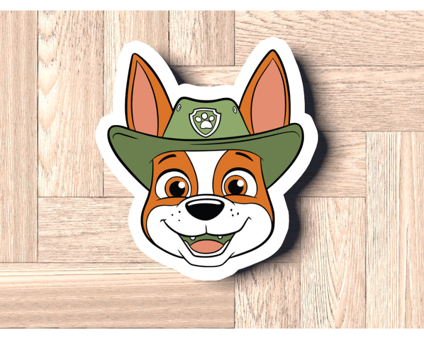Tracker Cookie Cutter. Cartoon Cookie Cutter. PAW Patrol Cookie Cutter