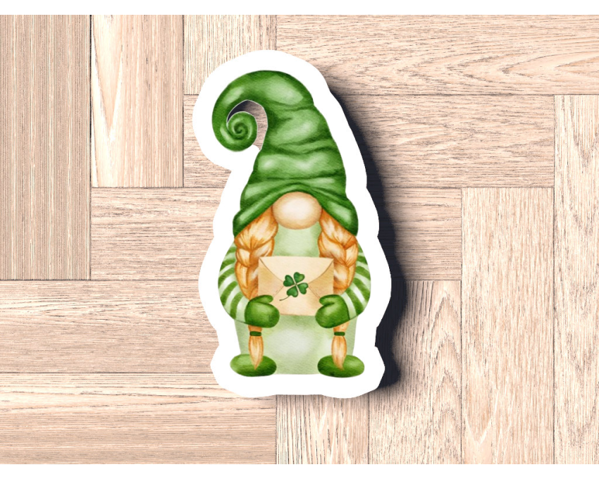 St Patrick Gnome2 Cookie Cutter. St Patrick's Day Cookie Cutter. Gnome Cookie Cutter
