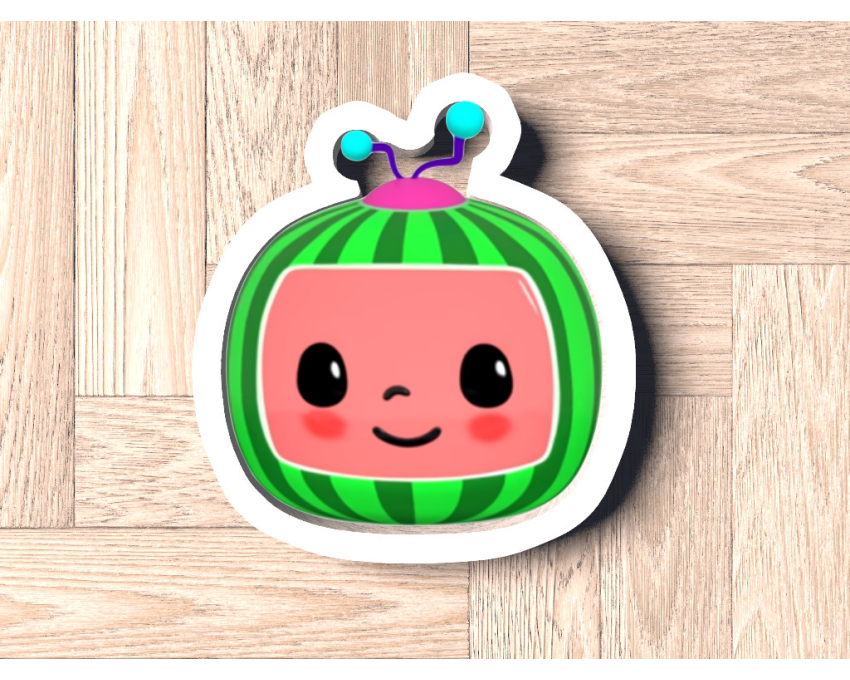 Cocomelon Logo 1 Cookie Cutter. Cartoon Cookie Cutter. Cocomelon Street Cookie Cutter