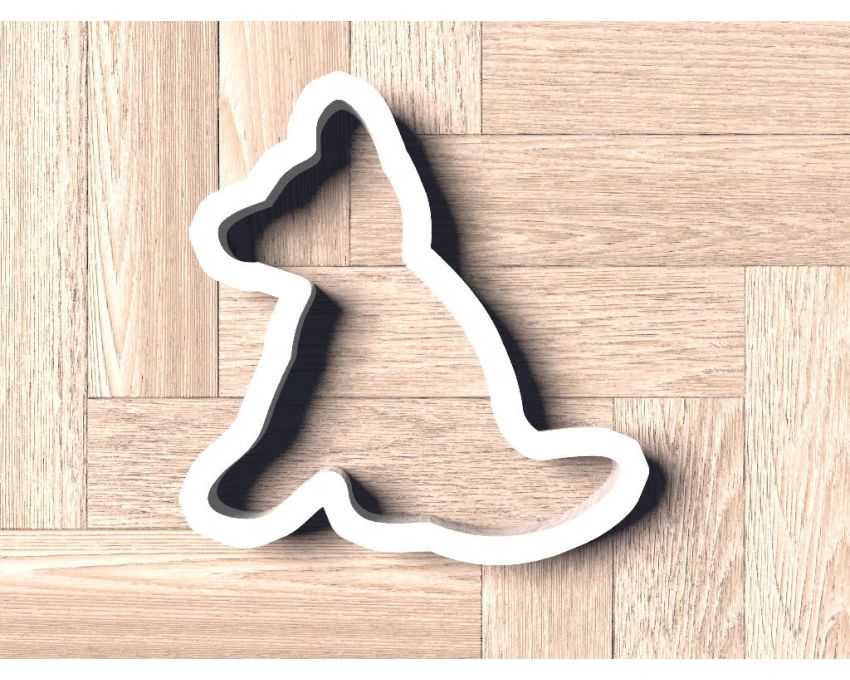 Sitting Dog Cookie Cutter. German Shepperd Cookie Cutter.  Pet Cookie Cutter