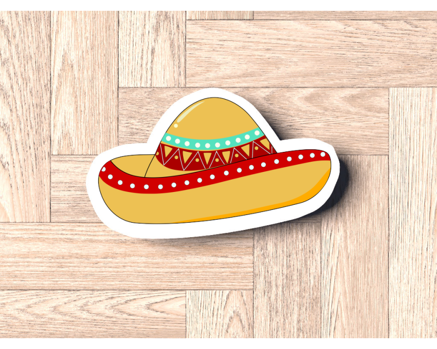 Sombrero Style 1 Cookie Cutter. Fiesta Cookie Cutter.  Cinco de Mayo Cookie Cutter.