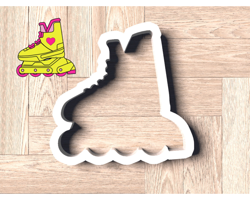Roller Skate Cookie Cutter. Barbie Cookie Cutter. 90s Theme Cookie Cutter