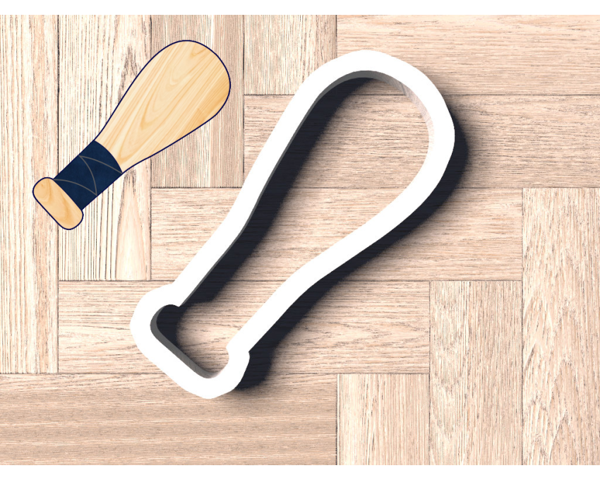 Baseball Bat Cookie Cutter. Baseball Cookie Cutter. Sports Cookie Cutter