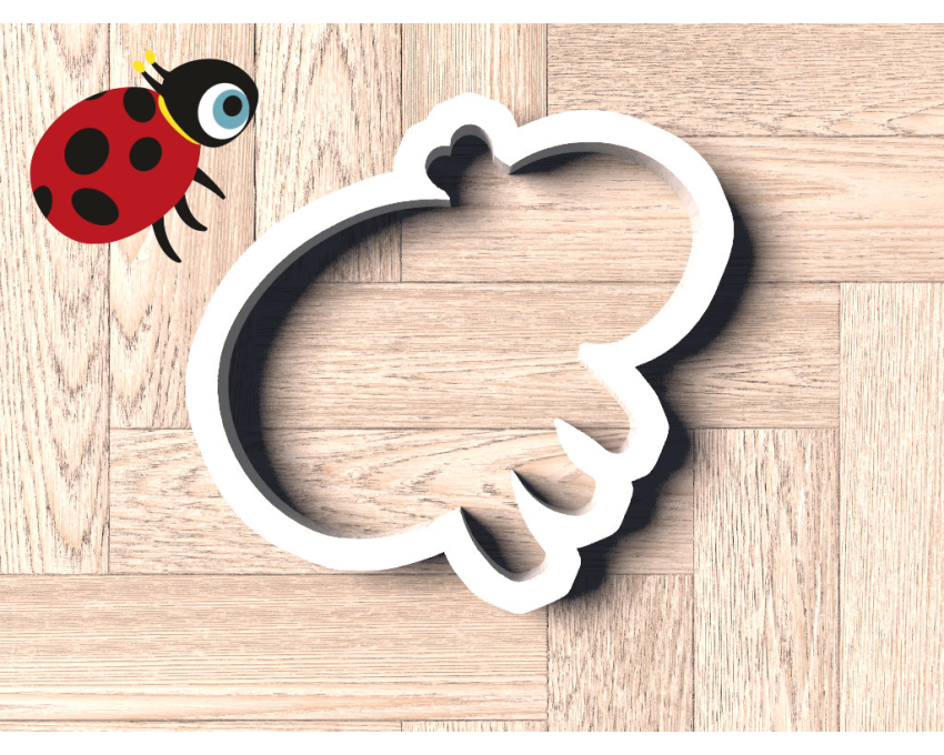 Ladybug Cookie Cutter. Cartoon Cookie Cutter. Cocomelon Cookie Cutter