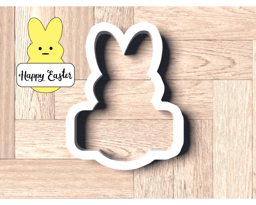 Bunny Beep Plaque Cookie Cutter. Easter Cookie Cutter. 