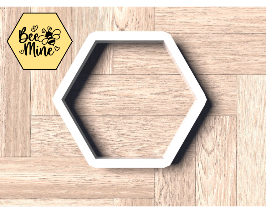 Hexagon Cookie Cutter. geometric shape Cookie Cutter. Bee Hive Style Cookie Cutter
