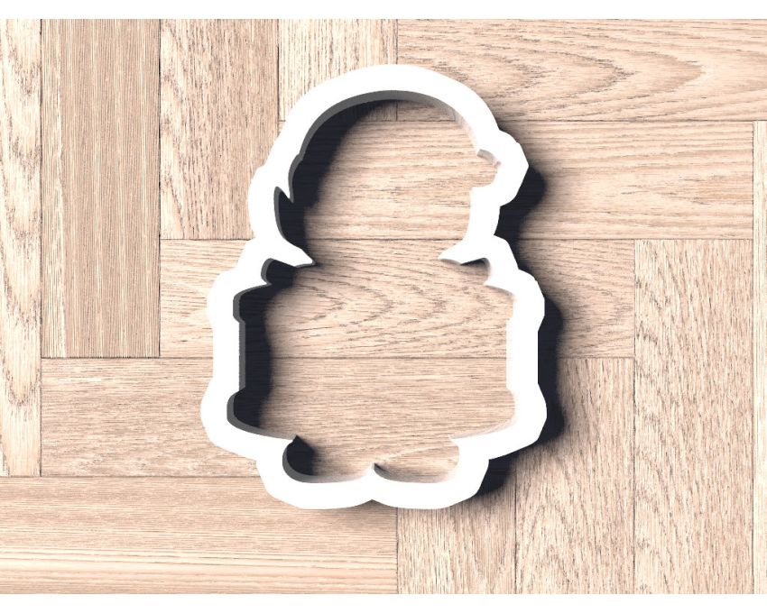 Elf With Drum Plaque Cookie Cutter. Christmas ELF Cookie Cutter