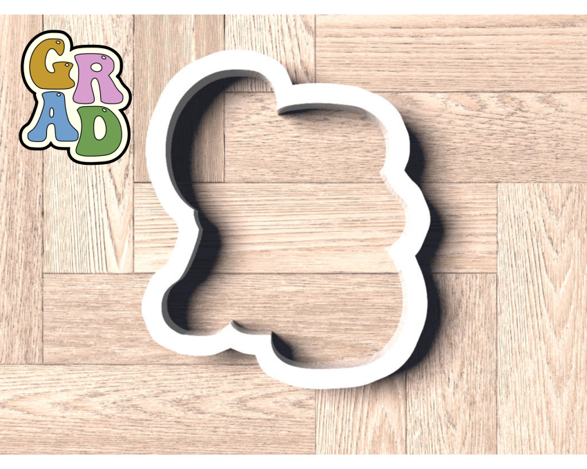  Funky Retro GRAD Cookie Cutter. School/Grad Cookie Cutter