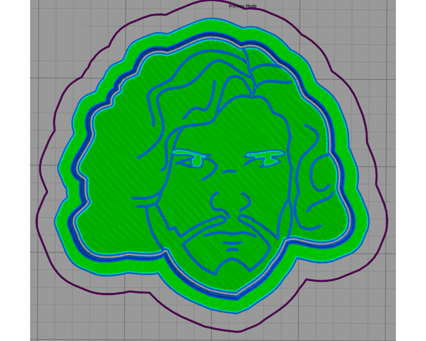 Jon Snow Cookie Cutter. Game of Throne Cookie Cutter. Movie Cookie Cutter