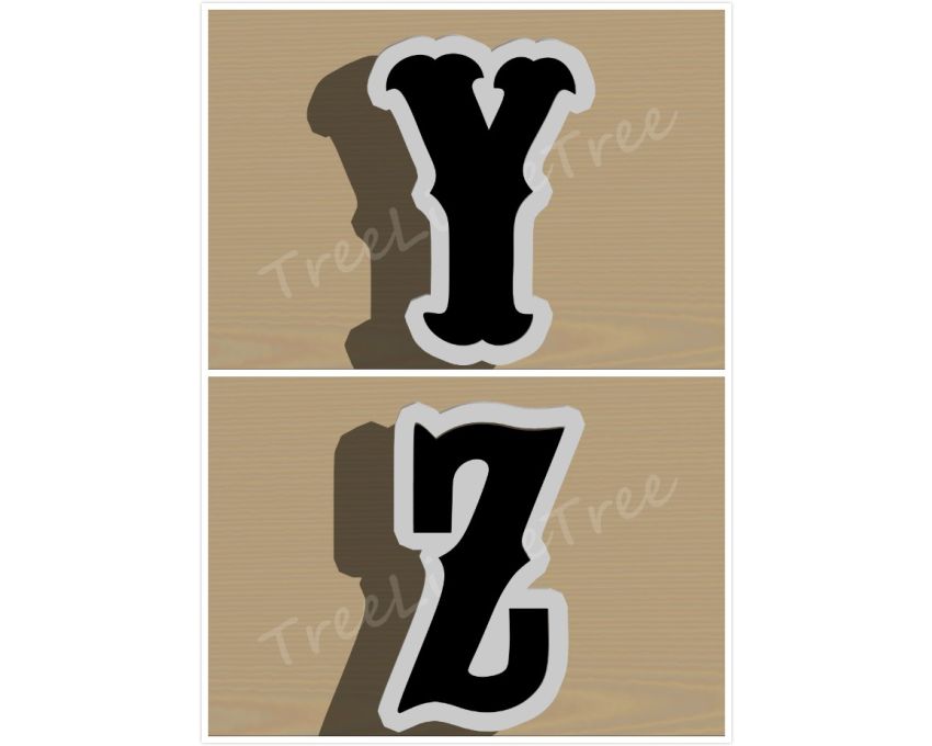 Carnival Alphabet Set A-Z Cookie Cutter. Alphabet Cookie Cutter. Letters Cookie Cutter