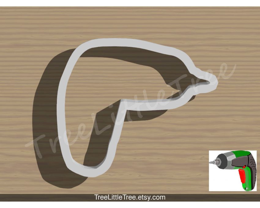 Drill Cookie Cutter. Father’s Day Cookie Cutter