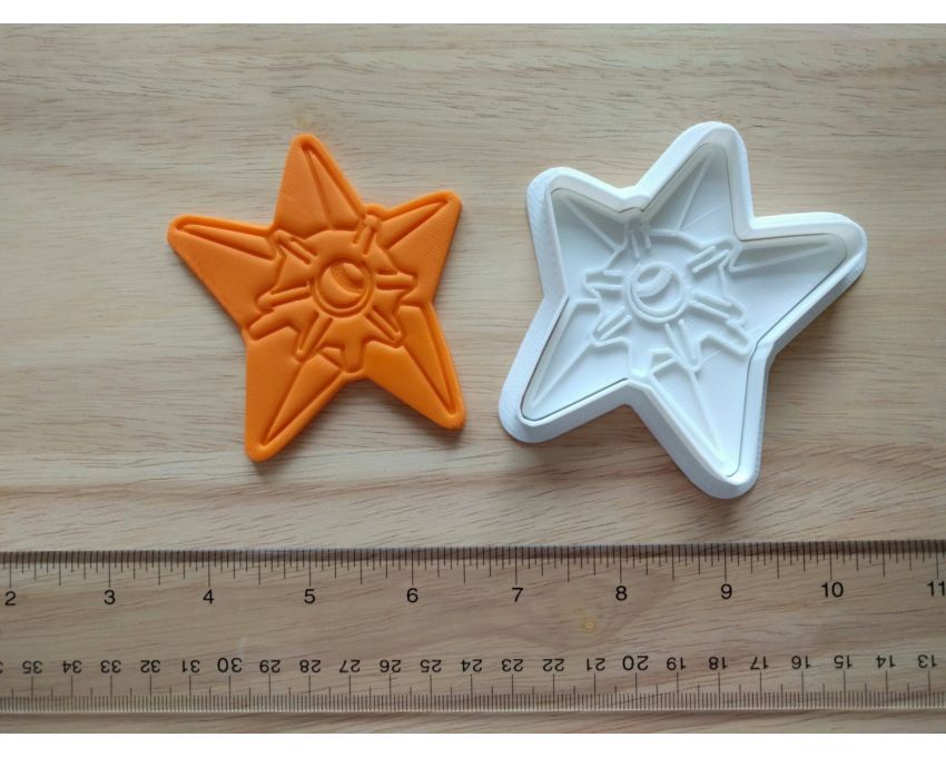 Staryu Cookie Cutter and Stamp Set. Pokemon Cookie Cutter