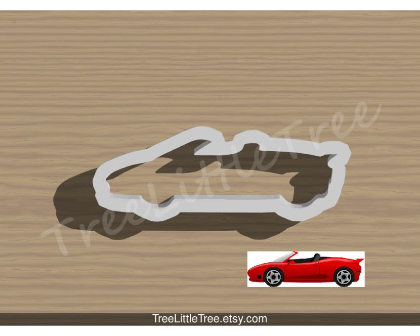 Ferrari Cookie Cutter. Car Cookie Cutter