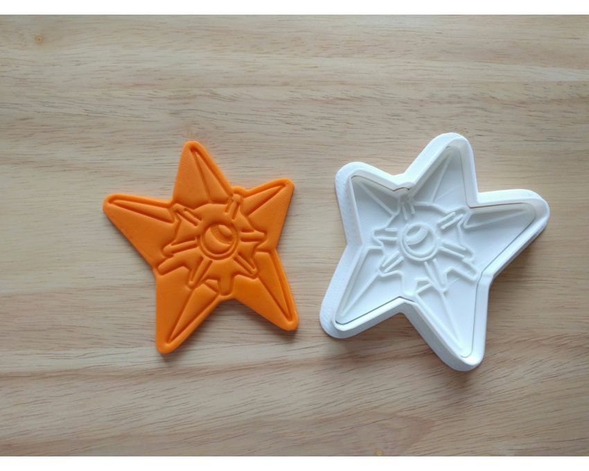 Staryu Cookie Cutter and Stamp Set. Pokemon Cookie Cutter