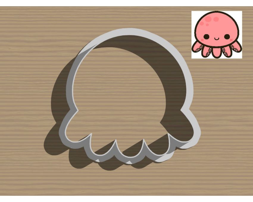 Octopus Cookie Cutter. Animal Cookie Cutter