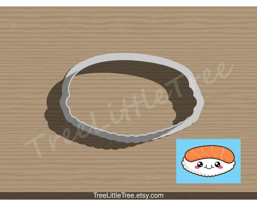 Shrimp Sushi Cookie Cutter. Japan Cookie Cutter