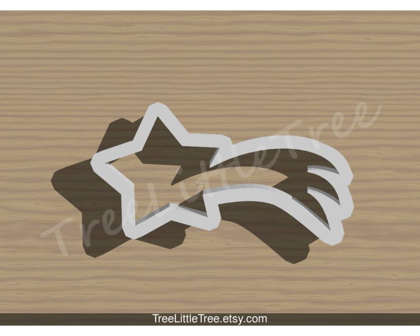 Rainbow Star Cookie Cutter. Unique Cookie Cutter