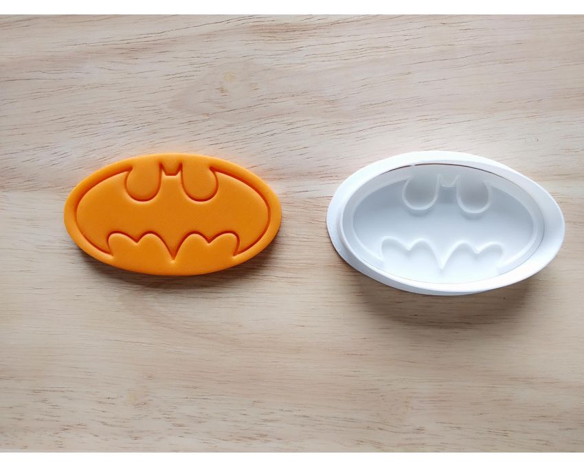 Batman Cookie Cutter and Stamp Set. Super Hero Cookie Cutter