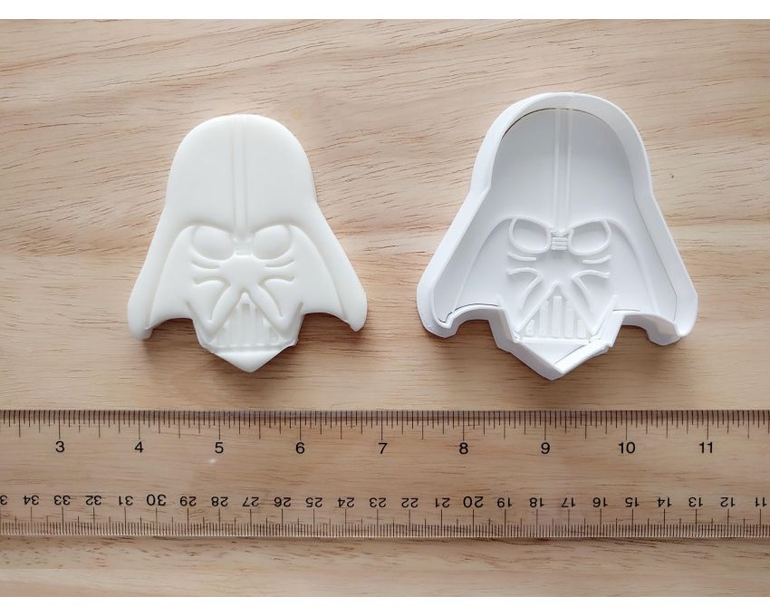 Anakin Skywalker Cookie Cutter and Stamp Set. Star Wars Cookie Cutter