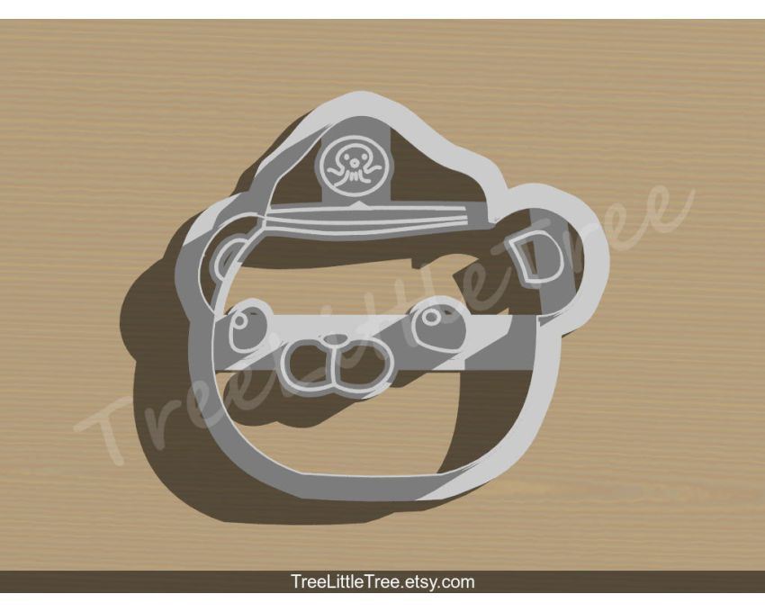 Captain Barnacles Bear Cookie Cutter. Octonauts Cookie Cutter