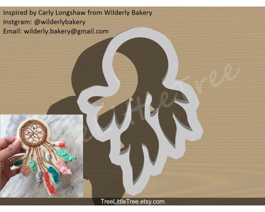Wilderly Bakery Dream catcher Cookie Cutter. Dream catcher Cookie Cutter