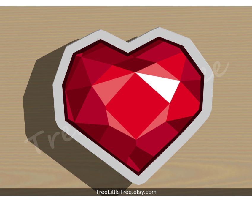 Diamond Heart Cookie Cutter. Valentine's day Cookie Cutter