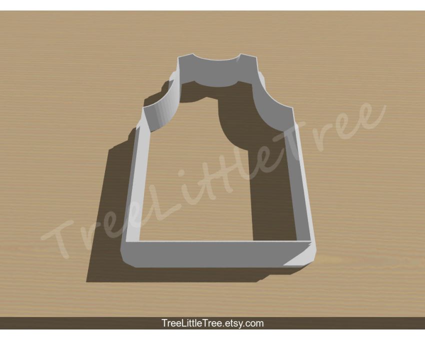 Basketball Jersey Cookie Cutter. Sports Cookie Cutter