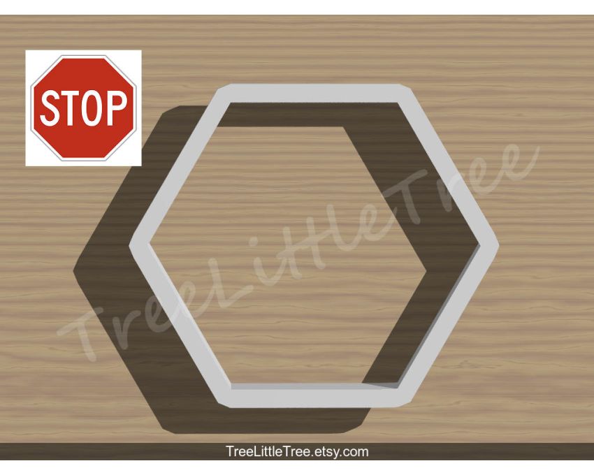 Traffic Sign Cookie Cutter. Unique Cookie Cutter