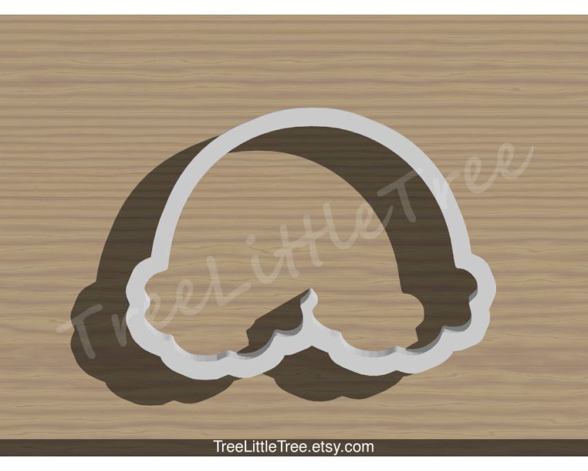 Rainbow Over Cloud Cookie Cutter. Unique Cookie Cutter