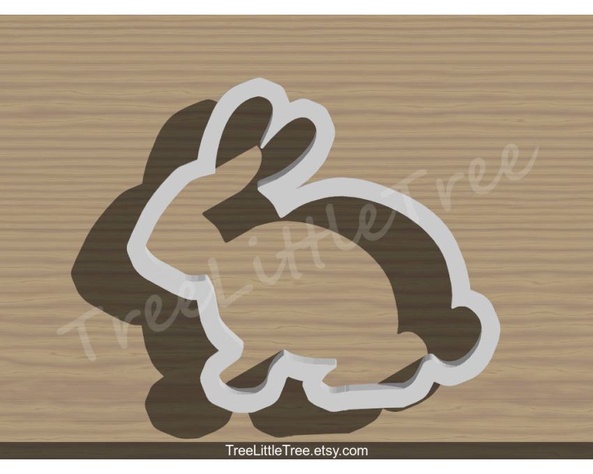 Rabbit Cookie Cutter. Animal Cookie Cutter