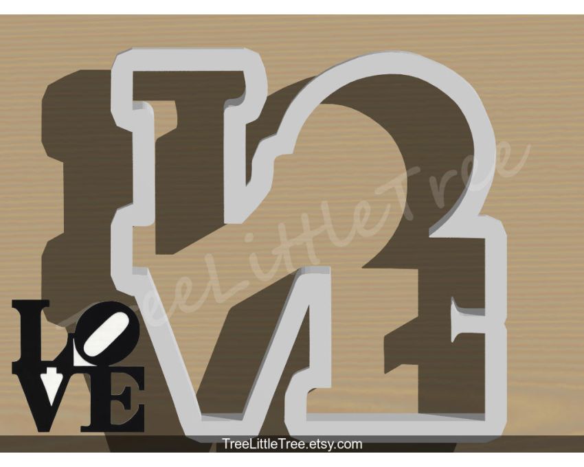 Love Cookie Cutter. Valentine's day Cookie Cutter