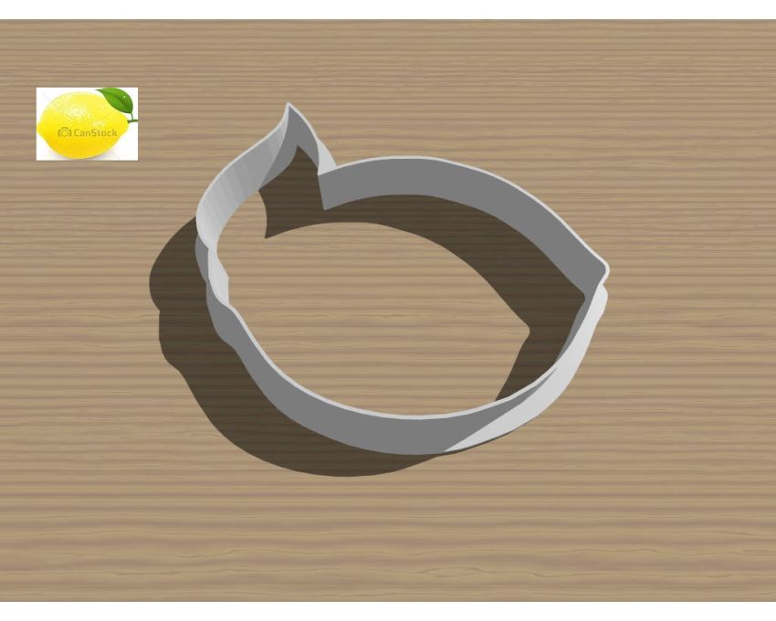 Lemon Cookie Cutter. Fruit Cookie Cutter