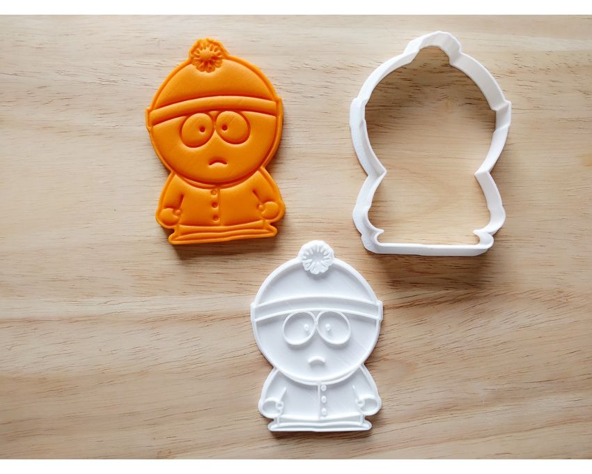 South Park Stan Marsh Cookie Cutter and Stamp Set. Cartoon Cookie Cutter