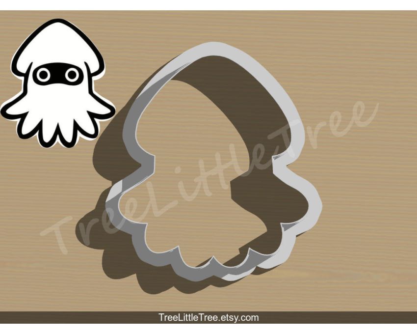 Mario Blooper Cookie Cutter. Super Mario Cookie Cutter
