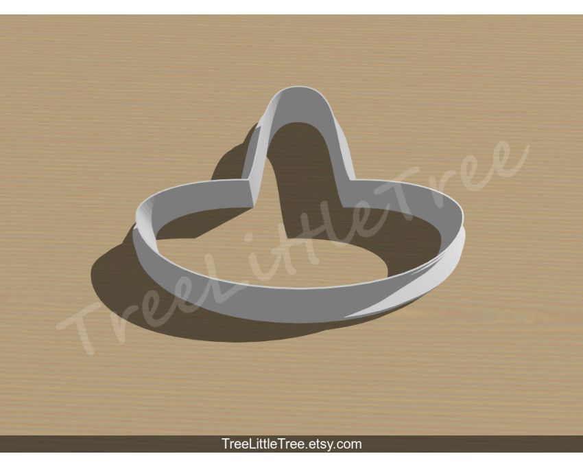 Sombrero Cookie Cutter. Fiesta Cookie Cutter