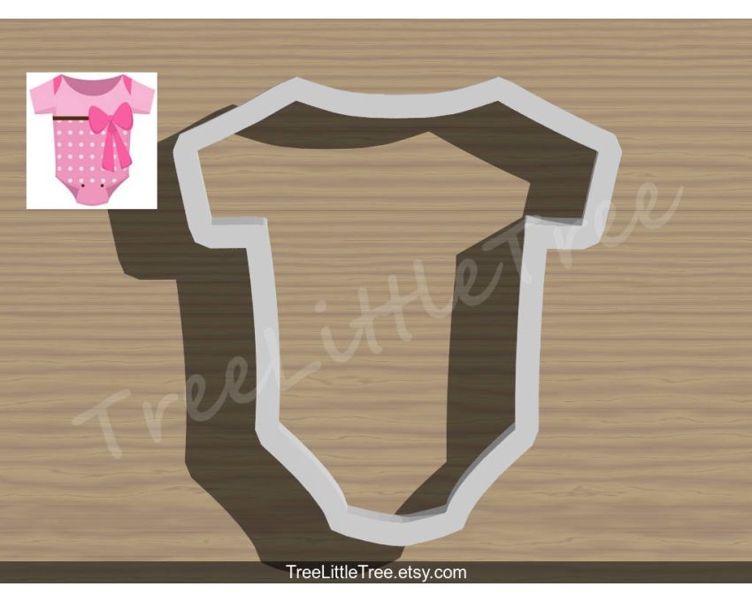 Baby Onesie or Baby Bunting Cookie Cutter. Baby Shower Cookie Cutter