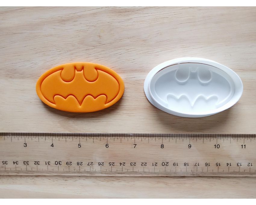 Batman Cookie Cutter and Stamp Set. Super Hero Cookie Cutter