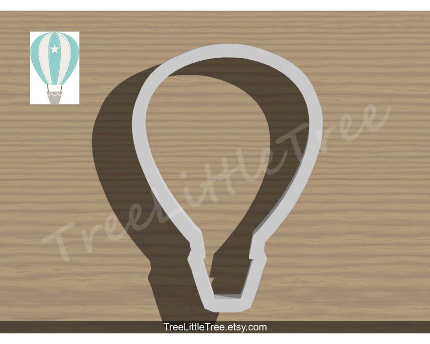 Hot Air Balloon Style 1 Cookie Cutter. Unique Cookie Cutter