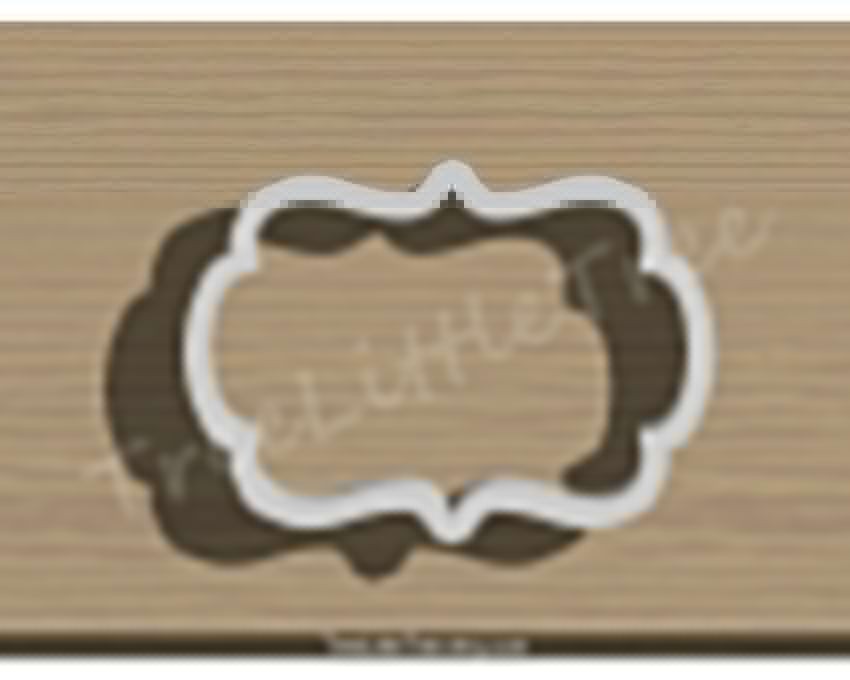 Plaque Style2 Cookie Cutter.Unique Cookie Cutter