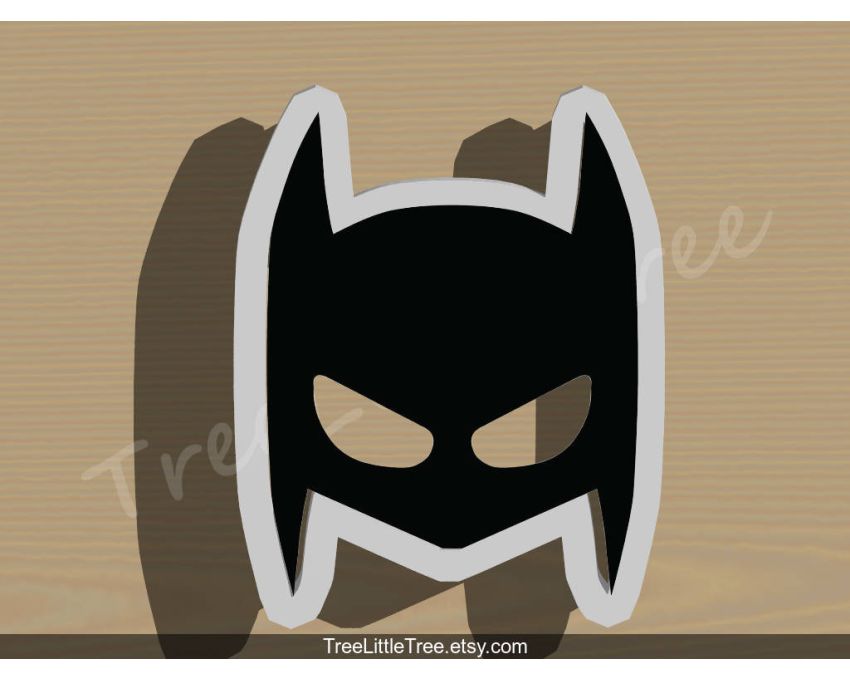 Batman Mask Logo Cookie Cutter. Super Hero Cookie Cutter