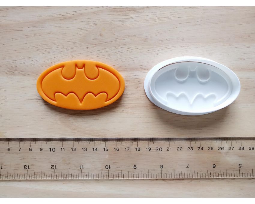 Batman Cookie Cutter and Stamp Set. Super Hero Cookie Cutter
