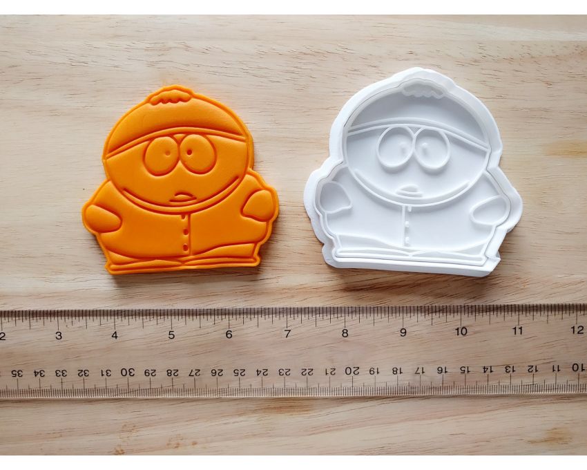 South Park Eric Cartman Cookie Cutter and Stamp Set. Cartoon Cookie Cutter