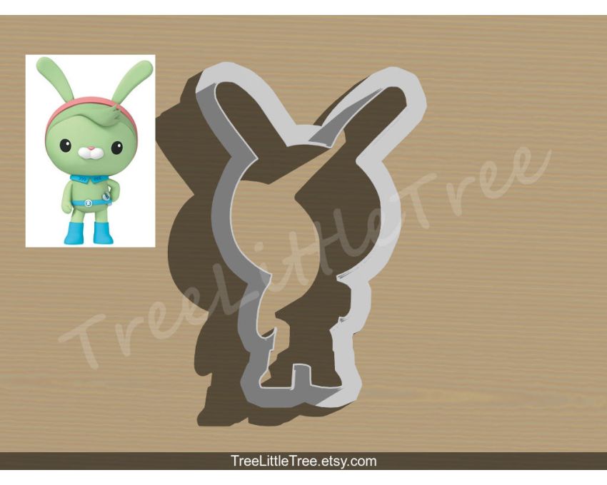 Tweak Bunny Cookie Cutter. Octonauts Cookie Cutter