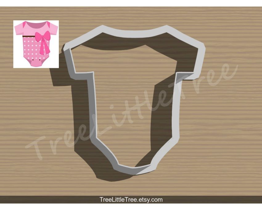 Baby Onesie or Baby Bunting Cookie Cutter. Baby Shower Cookie Cutter