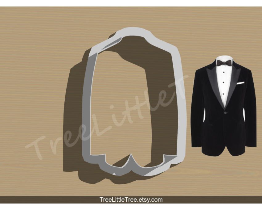Tuxedo Cookie Cutter. Wedding Cookie Cutter