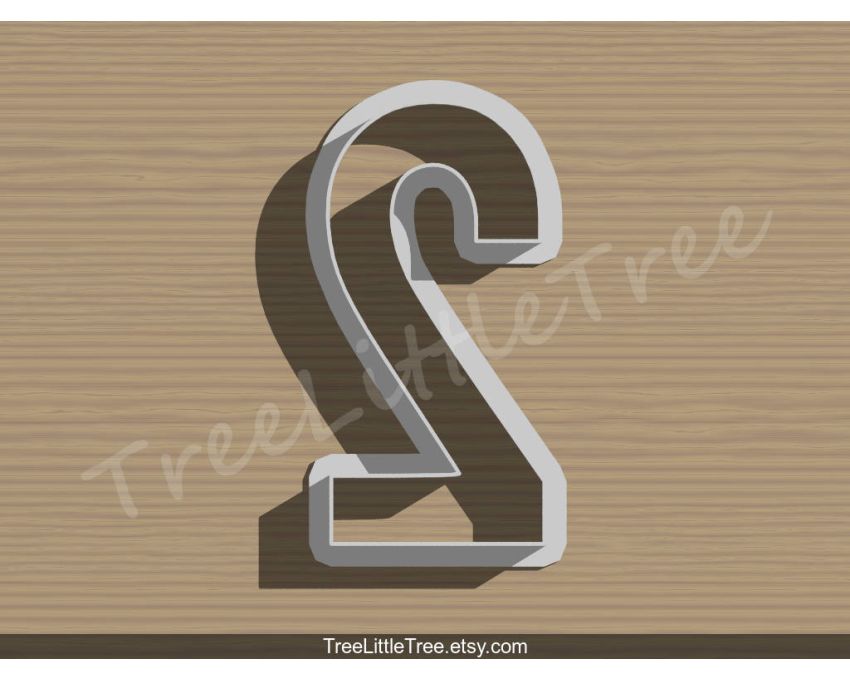 Number Two Cookie Cutter. Number Cookie Cutter