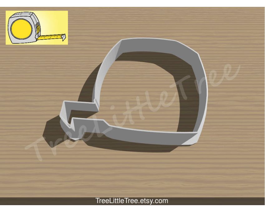 Tape Measure Cookie Cutter. Father’s Day Cookie Cutter