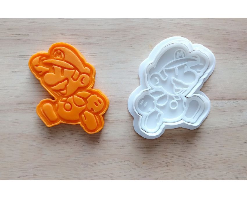 Super Mario Cookie Cutter and Stamp Set. Super Mario Cookie Cutter